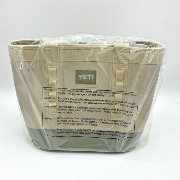 Yeti Camino Carryall 35 Tote Bag All Purpose Utility Everglade Sand Waterproof - Picture 2 of 10
